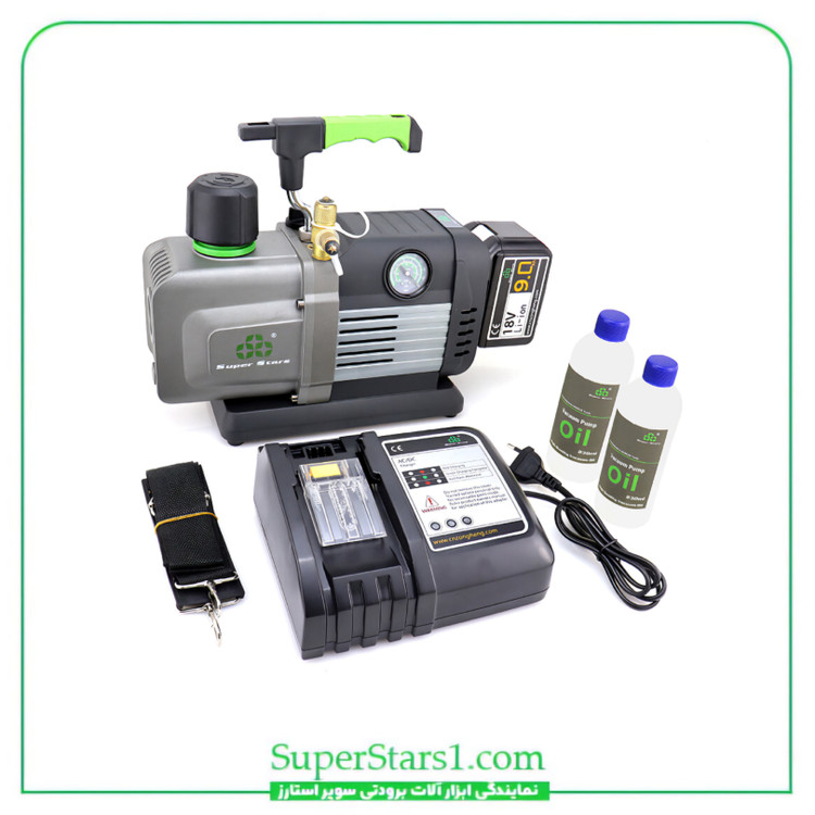 پمپ وکیوم شارژی دو مرحله ای سوپر استارز Super Stars مدل ST-4BMC