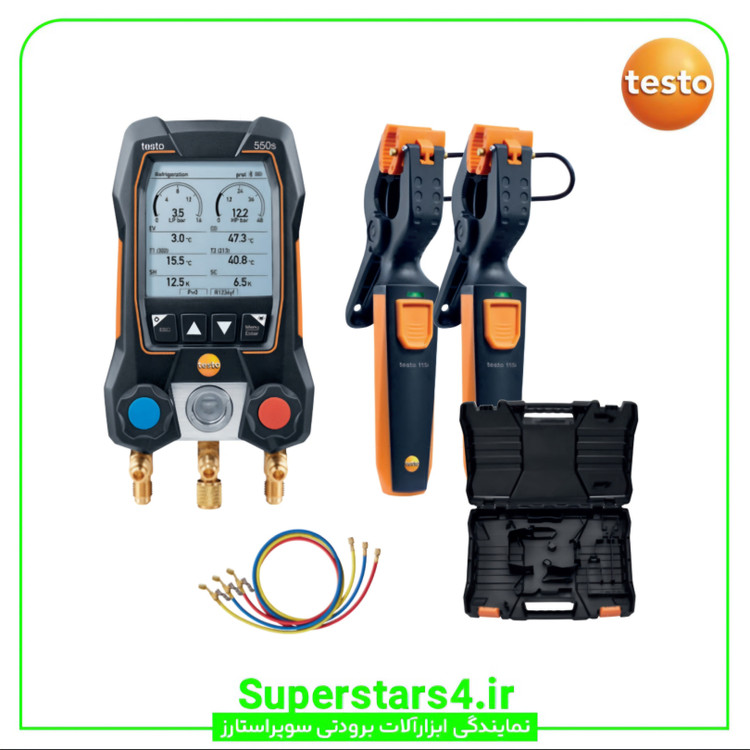 گیج دیجیتال تستو testo مدل 550S ( ست کامل )