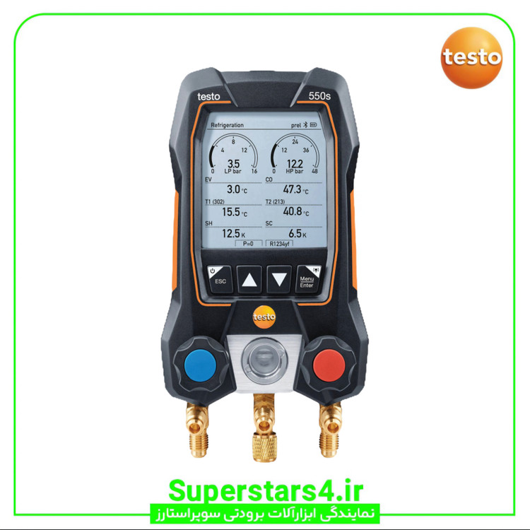 گیج دیجیتال تستو testo مدل 550S ( بدون ست شلنگ )
